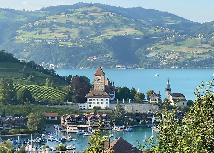 公寓 Herrlicher Blick Auf Berge Und 法伦湖